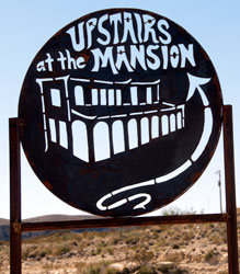 Sign for the Mansion.