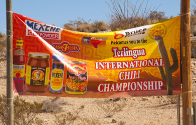 Terlingua International Chili Championship sign.