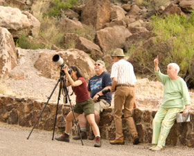 Tourist at Big Bend Ranch State Park.