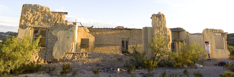 Ruins in the Ghost Town.